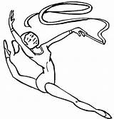 Gymnast Gymnastics sketch template