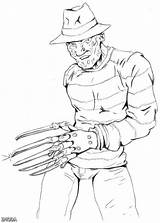 Freddy Krueger Coloring Pages Printable Drawings Dani Castro Deviantart Whole Easy Print Fazbear Nights Gang Freddys Five Sketch Popular Template sketch template