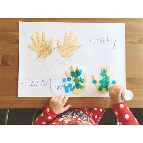 clean  dirty opposites craft preschool pinterest arte