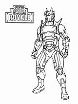 Fortnite Coloriage Royale Imprimer Chevalier Colorier Knight sketch template