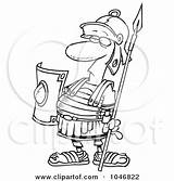 Guard Centurion Outline Cartoon Toonaday Illustration Royalty Rf Clip Ron Leishman 2021 sketch template