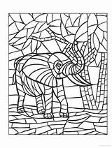 Sheets Mosaics Adult Pencils sketch template