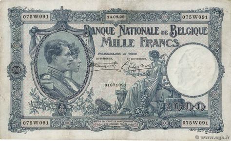 1 000 Francs Belgium Numista