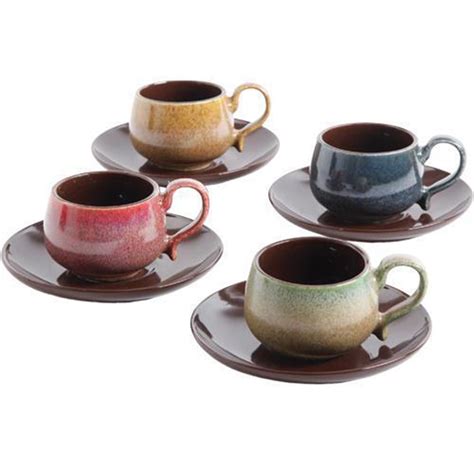 piece espresso cup  saucer set   multicolor walmartcom