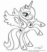 Pony Luna Little Coloring Pages Princess Filly Color Sheets Getcolorings Printable sketch template