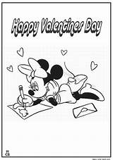 Coloring Pages Mickey Mouse Valentine Magiccolorbook Valentines sketch template