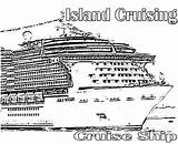 Coloring Cruise Ship Pages Island Cruising Disney Netart Print Ships Carnival Drawing Colouring Color Choose Board Fantasy sketch template