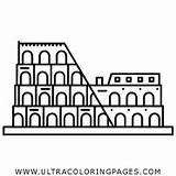 Colosseum Coliseo Ultracoloringpages sketch template
