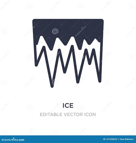 ice icon  white background simple element illustration  weather