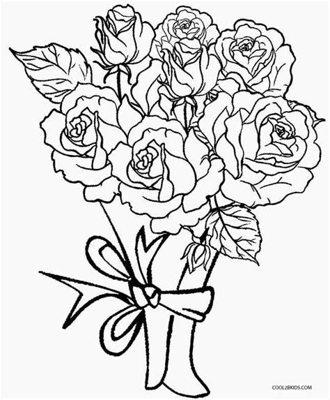 printable rose coloring pages  kids coolbkids rose coloring