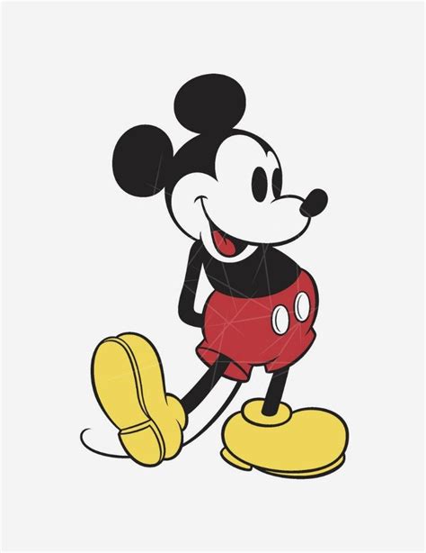 classic mickey mouse png   files  cricut silhouette