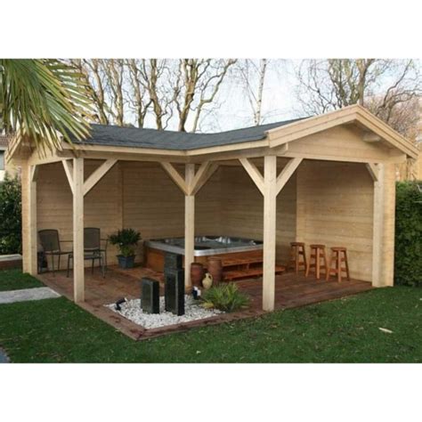 bertsch helena  log cabin style gazebo  shaped design