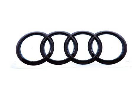 Genuine Audi Rsq3 2020 Gloss Black Rear 4 Rings Badge 8x0853742