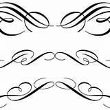 Calligraphy Flourishes Swirls Clipartbest 123freevectors sketch template