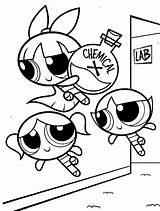 Coloring Powerpuff Girls Pages Draw sketch template