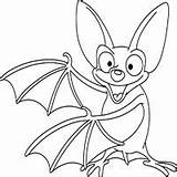 Coloring Bat Halloween Smiling Surfnetkids Pages Next sketch template