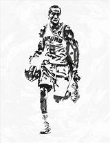 Kawhi Leonard Spurs Pixel Hamilton Joe Coloring Pages Antonio San Mixed Basketball Sketch Template sketch template