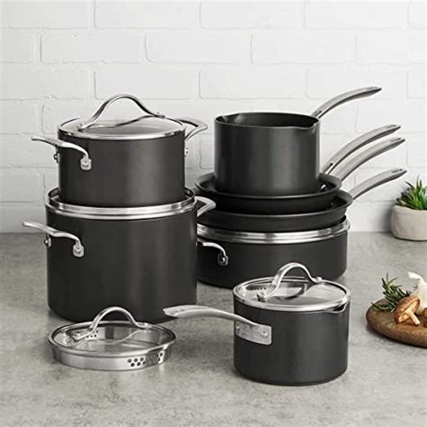 kirkland signature 12 piece hard anodized cookware set pots and pans
