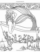 Coloring Grown Ups Mermaids Selina Fairy Fenech Calm Schetsen Pesquisa Harrison Acessar Cleverpedia Kleurboek sketch template