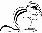 Coloring Chipmunk Printable Cute Pages Sheet Animal Chipmunks Baby Clipart Cartoon sketch template