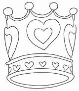 Crown Coloring Pages Template Easy Print sketch template