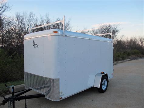 rackem fitz  enclosed trailer ladder rack rackem trailer cargo