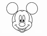 Mickey Mouse Easy Drawing Drawings Draw Outline Coloring Disney Sketch Pages Cartoon Choose Board sketch template