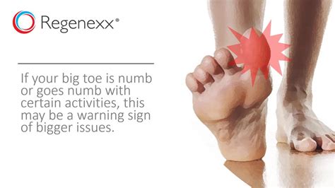 big toe numb regenexx