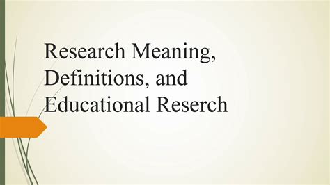 research meaning definitions  educational research youtube