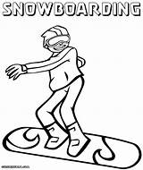 Snowboarding Coloring Pages sketch template