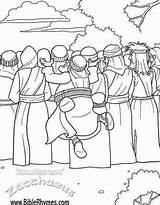 Zacchaeus Bible Zaqueo Sunday Sends Zaccheus Pintar Jumps Following Cobrando Zacheus sketch template