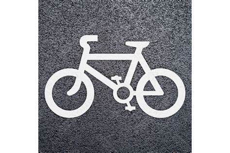 bike road marking  cycle symbol fast delivery