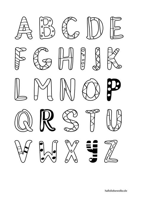 alphabet ausmalbild malvorlage alphabet malvorlagen buchstaben