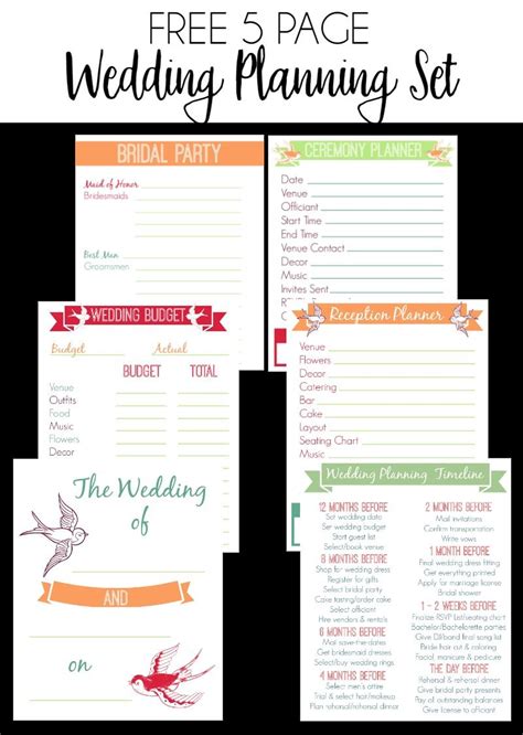 joy  planning  wedding   printable wedding planner
