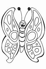 Butterfly Borboleta Vlinders Topkleurplaat Getcolorings Kleurplaten sketch template