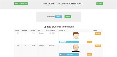student details management system  php  source code source code project