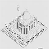 Mosque Adabi Ramadan sketch template