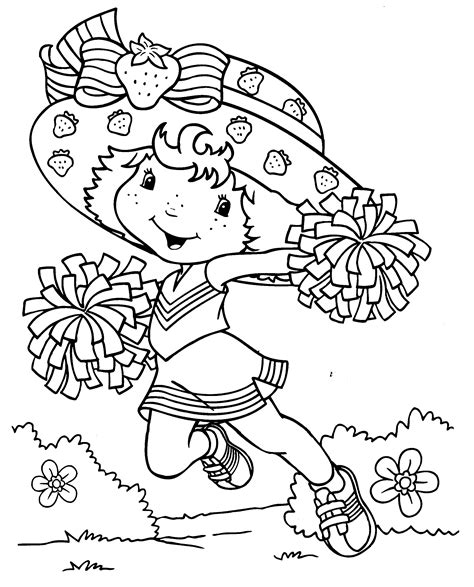 strawberry shortcake coloring pages   strawberry shortcake