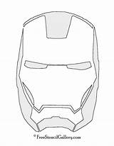 Iron Man Mask Stencil Drawing Pumpkin Template Face Outline Coloring Printable Pages Helmet Line Sketch Easy Freestencilgallery Stencils Ironman Masks sketch template