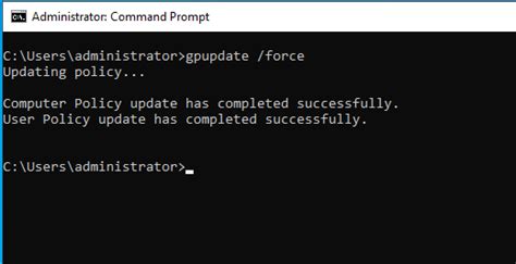 gpupdate   force  group policy update active directory pro