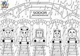 Coloring Thomas Friends Pages Train Tank Engine Kids Color Print Gordon Sheet Printable Percy Colouring Characters Children Simple James Clipart sketch template
