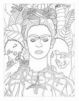 Masterpieces Frida Khalo Benton Uconn sketch template