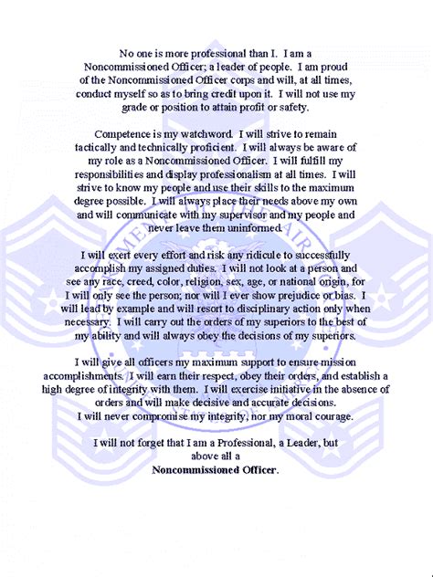 army officer creed