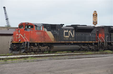 Canadian National Railway Cn 8887 Emd Sd70m 2 Diesel Locomotive Photo