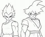 Coloring Vegeta Dragon Ball Pages Popular sketch template