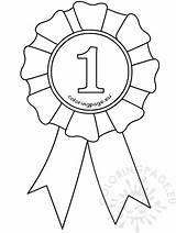 Award Template Ribbon Rosette Coloring Place Badge Drawing First Clipart Pages Template1 Ribbons Templates Getdrawings School Sketch Coloringpage Eu Navigation sketch template