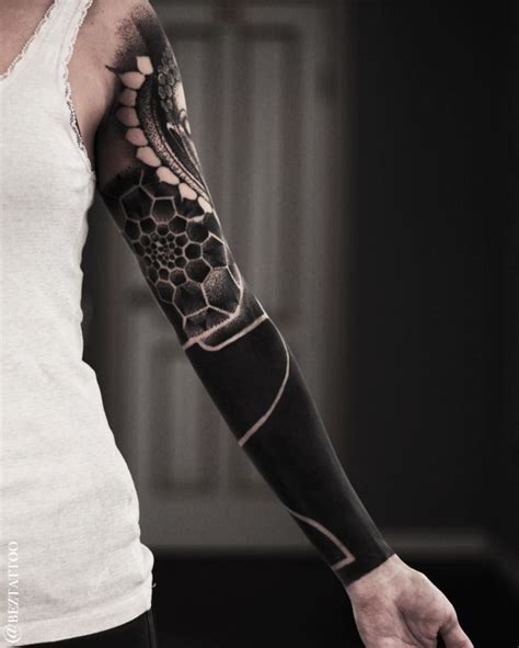 striking solid black tattoos