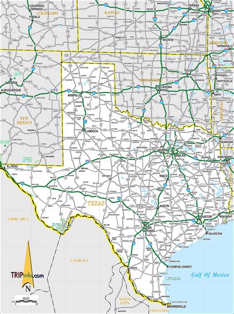 texas map toursmapscom