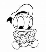 Donald Baby Duck Coloring Pages Pato Para Colorear Dibujos Disney Ausmalbilder Mickey sketch template