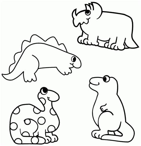 dinosaur coloring pages  preschoolers coloring home